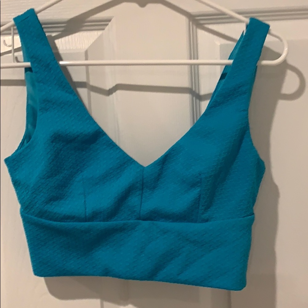Blue Crop Top